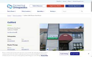 Connecticut Orthopaedics of Guilford website