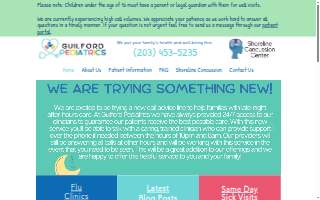 Guilford Pediatrics Inc website