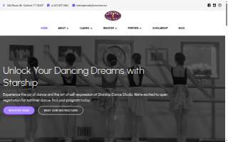 Starship Dance Studio website
