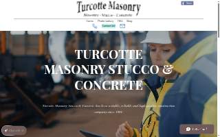 Turcotte Masonry Stucco Concrete of Guilford website