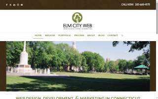 Elm City Web website