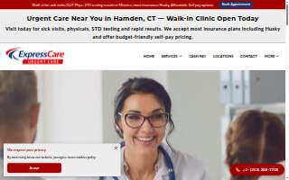 Express Care Urgent Care website