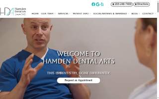 Hamden Dental Arts website