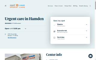 Hartford HealthCare-GoHealth Urgent Care website