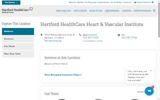 Hartford HealthCare Heart & Vascular Institute website