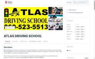 Atlas Driving School LLC website