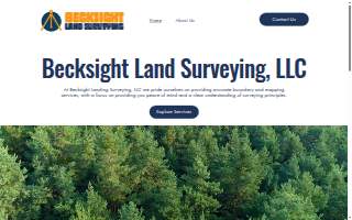 Becksight Land Surveying website