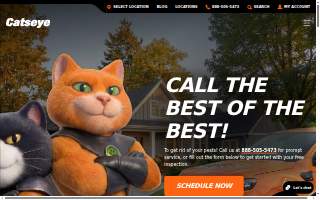 Catseye Pest Control website