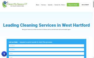 Clean My Space CT of West Hartford website
