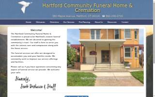 Hartford Community Funeral Home website