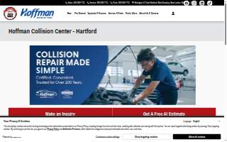 Hoffman Collision Center of Hartford website