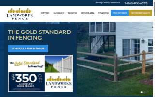 Landworks Fence LLC of Hartford website