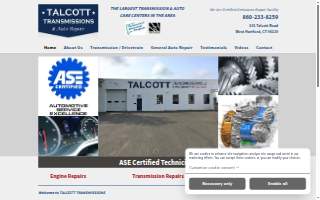 Talcott Transmissions & Auto Repair of Hartford website