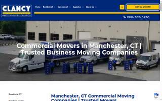 Commercial Moving Company - Clancy website