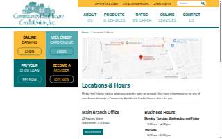 Community Healthcare CU website