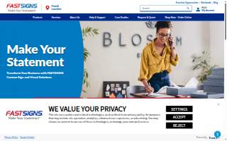 FASTSIGNS of Manchester website