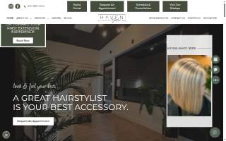 HAIRapy Beauty Bar website