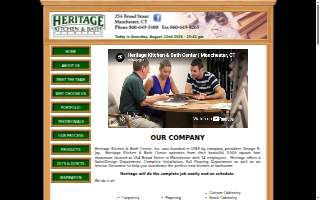 Heritage Kitchen & Bath Center website