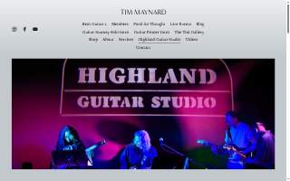Highland Guitar Studio website