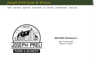 Joseph Preli Farm and Winery of Manchester website