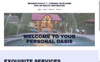 Maximus-Pools website