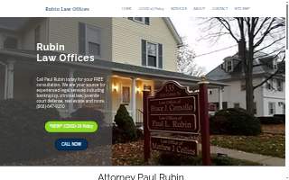 Paul L Rubin Law Offices of Manchester website