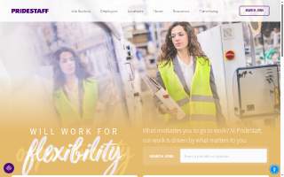 PrideStaff website