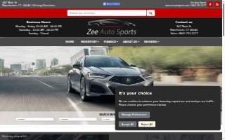 Zee Auto Sports website