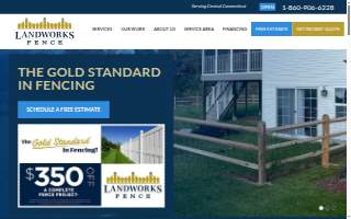 Landworks Fence LLC of Mansfield website