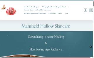 Mansfield Hollow Skincare, LLC website