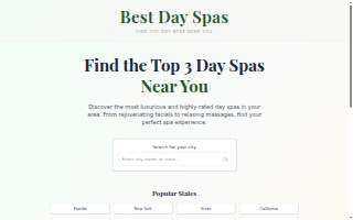 Spa Day of Manchester website