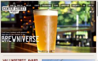 Center Street Brewing Company website