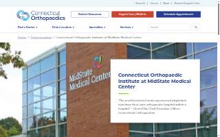 Connecticut Orthopaedics of Meriden website