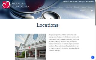 Consulting Cardiologists, PC of Meriden website
