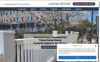 Cornerstone Fence of Connecticut website
