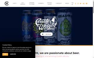 Counter Weight Brewing Co website