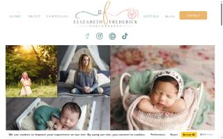Elizabeth Frederick Photography website