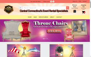 Meriden Party Rentals, LLC website