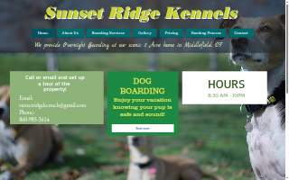 Sunset Ridge Kennels of Meriden website