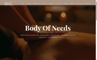 Body of Needs Spa website