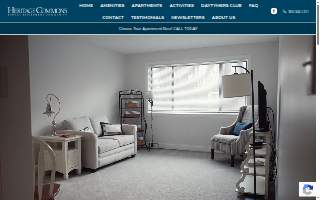 Heritage Commons Retirement Community website