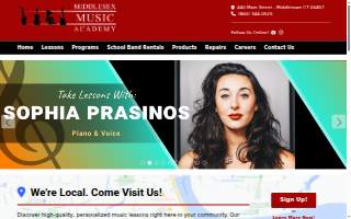 Middlesex Music Academy of Middletown website