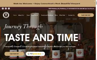Tranquillity Vineyard & Winery of Middletown website