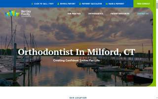 Bartley Family Orthodontics - Milford website