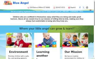 Blue Angel Daycare website
