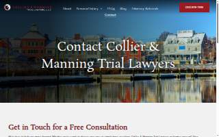 Collier & Manning, Trial Lawyers, LLC website