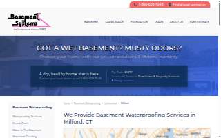 Connecticut Basement Systems of Milford website