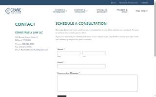 Crane Family Law, LLC website