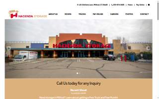 Hacienda Storage website