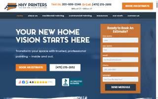 NHV Painters of Milford website